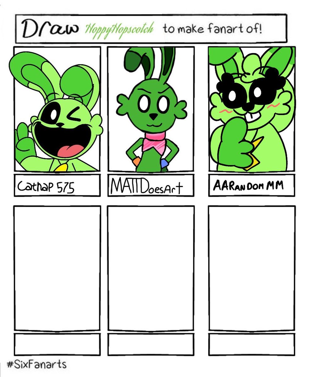 Hoppy season 🐰💚 #smilingcritters #hoppyhopscotch #sixfanarts