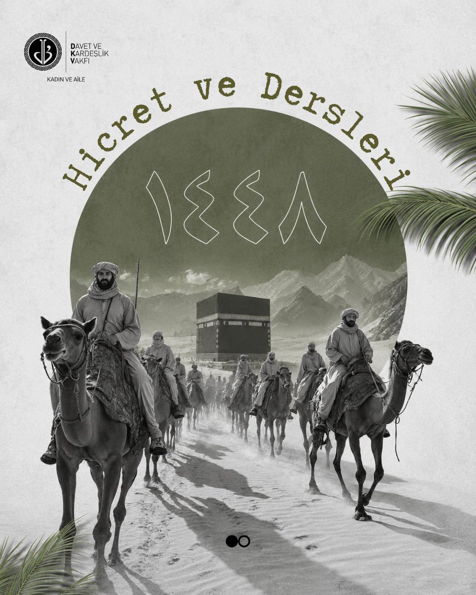dkv_kadinveaile's tweet photo. Mekke’den Medine’ye uzanan hicret, bizlere Allah’a teslimiyeti, fedakârlığı, tevekkülü ve kardeşliği öğretir.

Rabbimiz, kalbimizi O’ndan uzaklaştıran her şeyden hicret edebilmeyi ve Muhacirlerle Ensar’ın örnekliğinde kardeşliği yaşayabilmeyi nasip etsin. https://t.co/WCgdgYwUU7