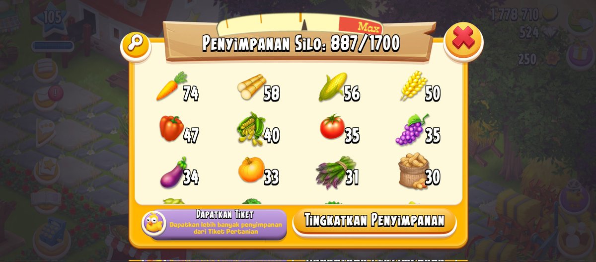 jemarimungil's tweet photo. Wts akun player hayday level 105 dirawat dari 0. Mau pensi, jual santai

- barn 2150
- silo 1700
- dm 524
- koin 1.7 juta
- kolam ada 7
- jejak 86
- parit 31
- kota lvl 15
- dekor ada banyak
- slot toko 17

Take seisinya  #zonauang #zonajajan #wts https://t.co/zsTNH42A3c