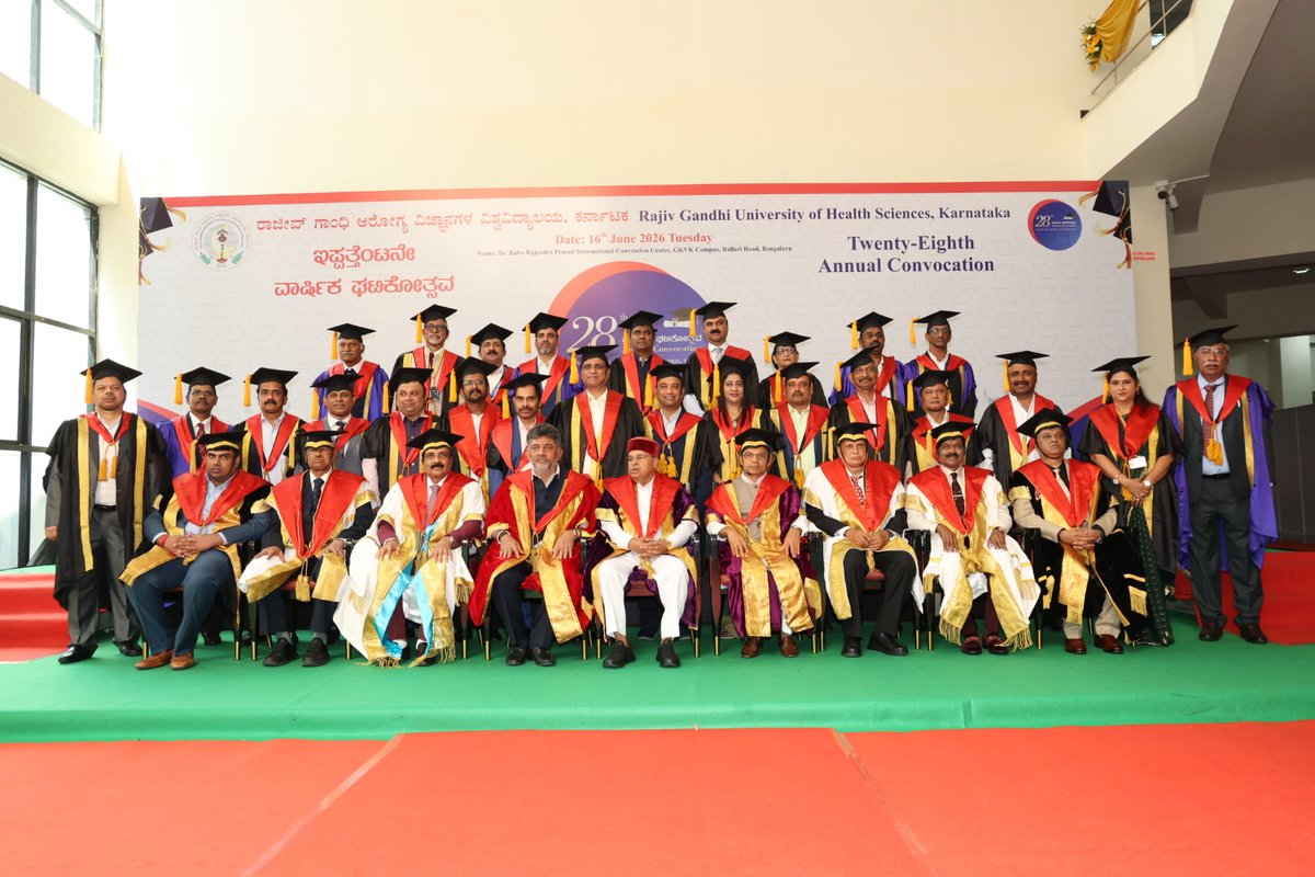 acscebangalore's tweet photo. ππ Congratulations to Dr. A.C. Shanmugam on being conferred the Doctor of Science (Honoris Causa) by RGUHS. π A visionary leader whose contributions to education, healthcare, and society continue to inspire generations.
#DrACShanmugam #DoctorOfScience #HonorisCausa #RGUHS https://t.co/MuQqXBrNFG