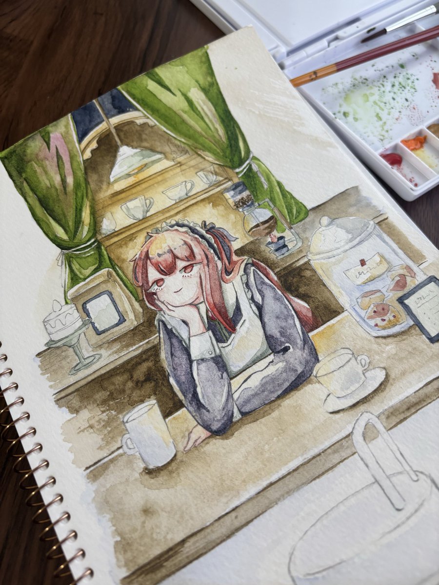 maguuu_11's tweet photo. カフェの店主な設定です。
塗り終わったら設定ボード作成したい…！
のちのちに訪れるお客さんのキャラ設定とかも作りたいな〜むふふ
※途中 https://t.co/HiGBvZVnLl