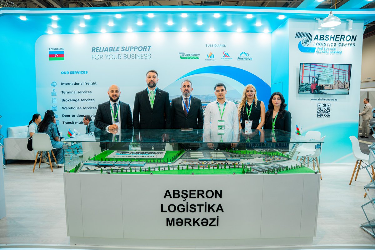 AbseronPort's tweet photo. 👉 The 23rd Caspian International Transport, Transit and Logistics Exhibition, which brought together regional and international companies operating in the transport and logistics sector, has successfully concluded.

#AbsheronLogisticsCenter #BakuEnergyWeek #TransLogisticaCaspian https://t.co/IOBqkzmpjB