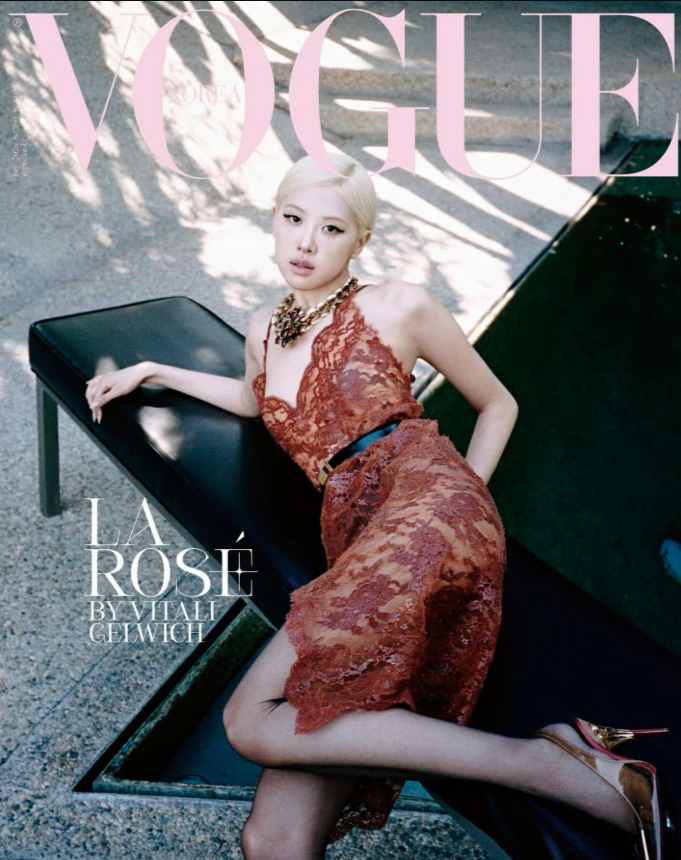 AboutMusicYT's tweet photo. Rosé is beautiful on the cover of Vogue Korea. https://t.co/DBb2PzqHwn
