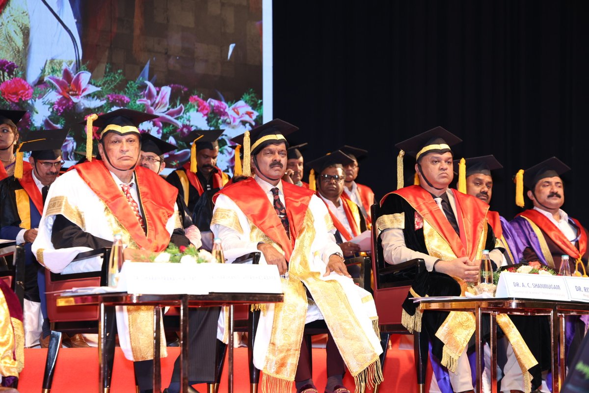 rrdch's tweet photo. 🏆🎓 Congratulations to Dr. A.C. Shanmugam on being conferred the Doctor of Science (Honoris Causa) by RGUHS. 🌟 A visionary leader whose contributions to education, healthcare, and society continue to inspire generations.

#DrACShanmugam #DoctorOfScience #HonorisCausa #RGUHS https://t.co/a2JpBk56KI