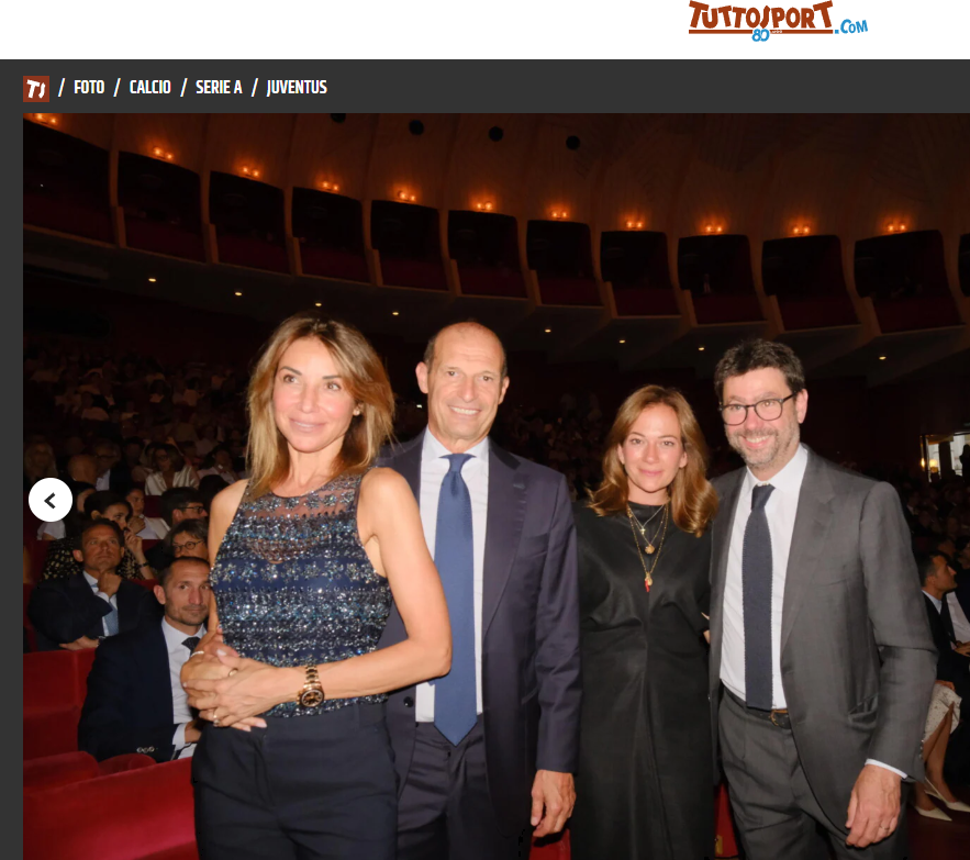 mirkonicolino's tweet photo. Max #Allegri e Andrea #Agnelli di nuovo insieme al teatro Regio di Torino, per la Fondazione Allegra Agnelli per la Ricerca sul Cancro. C'erano anche Giorgio #Chiellini e John #Elkann https://t.co/oJNobB6JtB