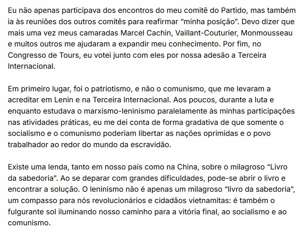 chacueco's tweet photo. Quando se questiona a vinculaçom essencial do projeto comunista cos movimentos de libertaçom nacional é bom recuperar este texto de Ho Chi Minh: "O caminho que me levou ao leninismo" (1960) https://t.co/NICUTAoIYq