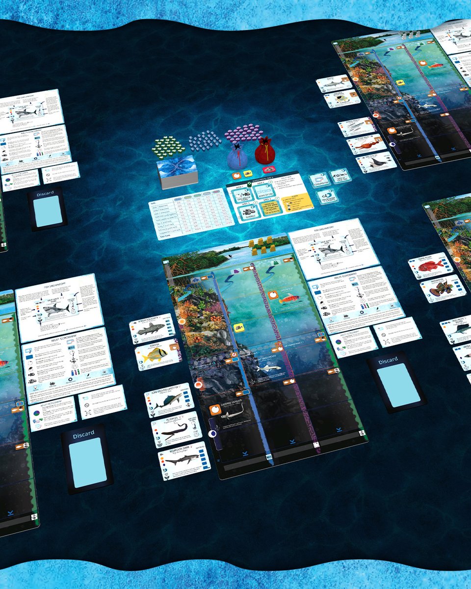 TabletopiaGames's tweet photo. ๐ฆ๐ชธ Finspan: Sharks & Reefs is on Tabletopia!
Grow reefs, unlock fish abilities, and adapt as sharks reshape the food chain in this Finspan expansion.
๐ฎ Play on Tabletopia - https://t.co/GVAHwLimD1
๐ฆ Follow @stonemaiergames
#Tabletopia #playontabletopia #Finspan https://t.co/EPfv6w3ti0