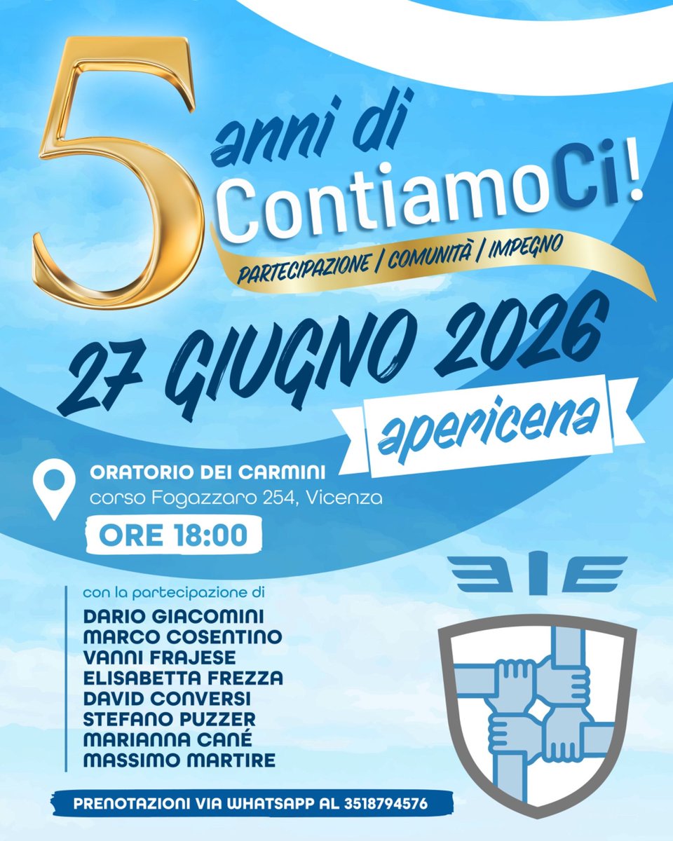 Ass_ContiamoCi's tweet photo. 🎉 CINQUE ANNI DI CONTIAMOCI. FESTEGGIAMOLI INSIEME! 🎉

Cinque anni fa nasceva ContiamoCi!

In un momento storico in cui il dibattito sembrava lasciare sempre meno spazio a un reale confronto e le voci critiche venivano marginalizzate o liquidate con etichette semplicistiche, abbiamo deciso di affermare un principio essenziale e irrinunciabile: la scienza vive di domande, di verifica continua e di confronto aperto, non di dogmi.

Da medici, professionisti e cittadini abbiamo rivendicato il diritto di valutare criticamente i dati, di difendere l'etica della cura, il principio di precauzione, l'autodeterminazione nelle scelte sanitarie e il rispetto della dignità di ogni persona. Per molti di noi questo ha significato esporsi personalmente, affrontare isolamento, procedimenti disciplinari, campagne di delegittimazione, difficoltà professionali e una narrazione che troppo spesso ha preferito l'etichetta al confronto nel merito.

Da quella scelta è nata una comunità, cresciuta anno dopo anno. Una rete di donne e uomini, di famiglie e cittadini che hanno trovato forza gli uni negli altri, dimostrando che la libertà richiede responsabilità, studio, confronto e il coraggio di sostenere le proprie convinzioni.

In questi cinque anni abbiamo condiviso momenti difficili, sacrifici e speranze. Abbiamo difeso il pluralismo scientifico, il diritto al dissenso, la libertà terapeutica e l'autonomia del giudizio clinico, convinti che una società democratica debba sempre lasciare spazio al confronto tra posizioni diverse, alla revisione critica delle evidenze e a un dibattito realmente aperto.

Allo stesso tempo, abbiamo sempre rifiutato ogni forma di spettacolarizzazione della paura, prendendo le distanze da chi ha trasformato l'incertezza e la sofferenza delle persone in strumenti di visibilità o di profitto, perché riteniamo che il dissenso autentico si fondi sul rigore del metodo, sulla solidità delle argomentazioni e sulla disponibilità a confrontarsi con i fatti, non sul clamore mediatico, sul sensazionalismo o sulla ricerca del facile consenso.

Il 27 giugno ci ritroveremo a Vicenza per celebrare cinque anni di impegno, di relazioni costruite nel tempo e di una comunità che ha scelto di non voltarsi dall'altra parte, continuando a operare con serietà, responsabilità e rispetto della persona.

Un anniversario speciale da condividere con chi ha camminato con noi in questi cinque anni e con chi vorrà iniziare a farlo da oggi.

📍 Oratorio dei Carmini - Corso Antonio Fogazzaro 254, Vicenza - Ore 18:00
📲 Prenotazione obbligatoria via WhatsApp al 351 879 4576

🥂 Ci vediamo a Vicenza. Insieme, come sempre.

💛 Dona il tuo 5×1000 a ContiamoCi!
Codice fiscale: 95145180246

✍️ Iscriviti a ContiamoCi!
https://t.co/JL9lKkVQn9