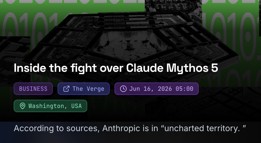 superworldapp's tweet photo. Anthropic launched its most powerful AI ever — then pulled it from the planet in 2 weeks.

Claude Mythos 5: 10,000+ zero-days found, US export ban, national-security panic.

Protecting us, or strangling the future of AI?

https://t.co/SAYA79k6IV

#AI #SuperWorldNews https://t.co/ATq87OnCgQ
