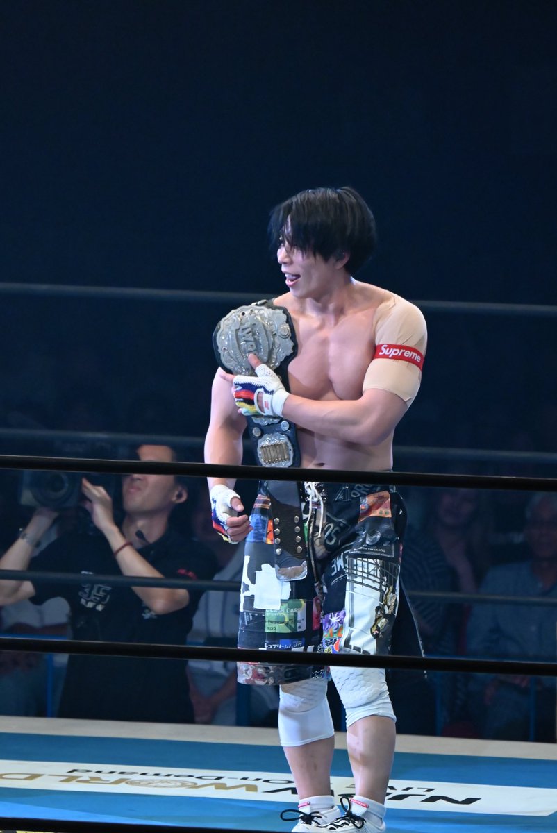 kichi_camera's tweet photo. BOSJ優勝の時もベルト取った時もいの一番に来てくれるんだね🥹

#njDOMINION #njpw #YOH #SHO
2026.6.14 大阪城ホール https://t.co/dOZlc3VJy1