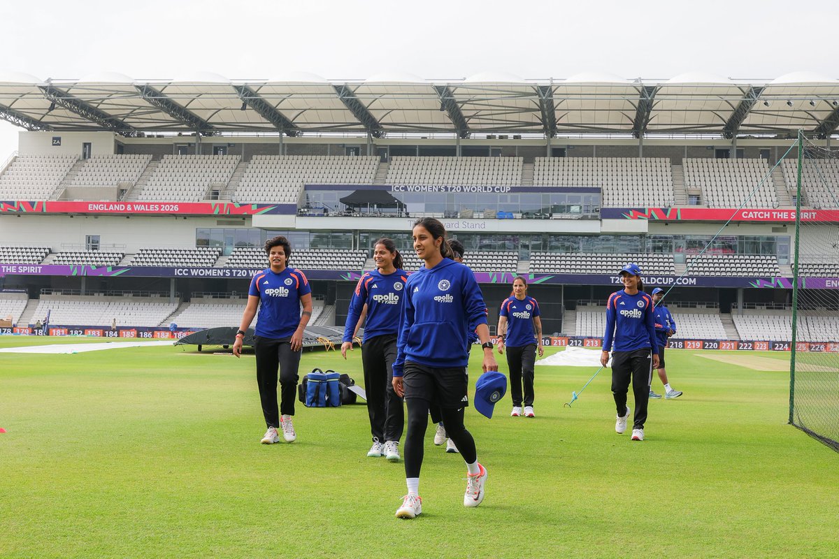 BCCIWomen's tweet photo. The grind continues 💪 

#TeamIndia’s Leeds prep underway ✅

#T20WorldCup | #WomenInBlue | #INDvNED https://t.co/CloNrWRL3n
