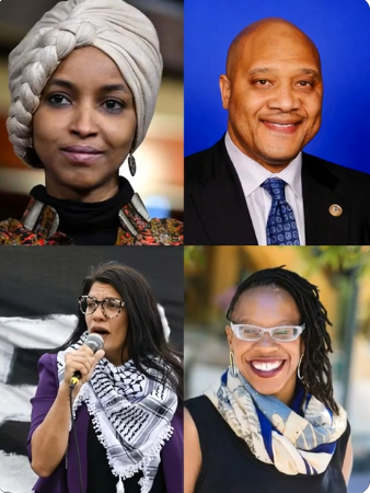 POTUSupporters's tweet photo. There are currently 4 Muslim members in Congress — all Democrats.  

Do you support banning Muslims from serving in Congress?  

A. YES 
B. NO https://t.co/0Vpel5LDw0