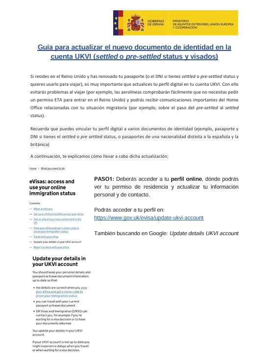 ConsejeriaTraUK's tweet photo. 🇬🇧 #EUSS
¡Recuerda! Si cambias el documento de identidad o pasaporte que tienes vinculado a tu pre-settled o settled status, deberás actualizar esta información en tu “perfil digital" UKVI. Puedes encontrar cómo hacerlo en la siguiente guía de @EmbSpainUK
https://t.co/Kl8cNekTjK https://t.co/x8K6LiMA4x