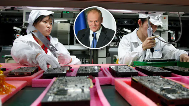 m_liberted's tweet photo. Znakomite wieści od Donalda Tuska! Przełomowa inwestycja z Tajwanu staje się faktem. Foxconn stworzy w Polsce hub aut elektrycznych w Jaworznie oraz fabrykę półprzewodników na Dolnym Śląsku. Brawo dla premiera za skuteczną dyplomację gospodarczą. https://t.co/NUvLMUNIAi