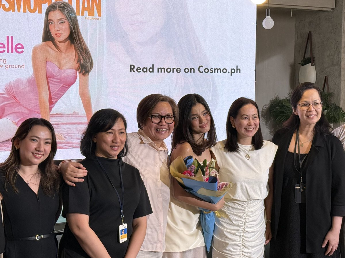 mjfelipe's tweet photo. LOOK: Kapamilya actress Belle Mariano is the newest Cosmo girl. This cover feature felt like a gift for Belle who turned 24 last June 10. https://t.co/vHaxlg42oZ
