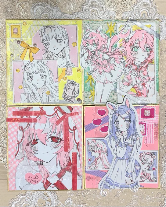 #URC03
🫧💕🍒頒布予定の色紙です🎀🫧✨ 