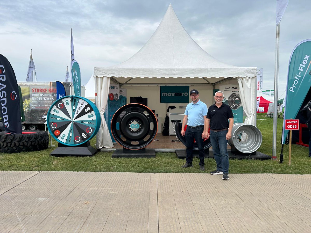 moveero's tweet photo. Ready for day 1 - See us at location GD86, opposite the demonstration area.
#DLGFeldtage2026 #Feldtage2026 #Feldtage #Landwirtschaft #Pflanzenbau #Ackerbau #Agriculture #Messe #DLG https://t.co/lIh10COR12