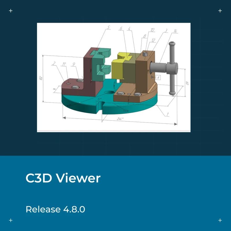 C3Dlabs's tweet photo. #C3DViewer new release is out! New updates significantly expand the visualization and analysis capabilities, making it easier to handle lighting, assemblies, measurements, and notes. Follow the link to learn more: https://t.co/I7vzimrixm https://t.co/v6R1HE1wEv
