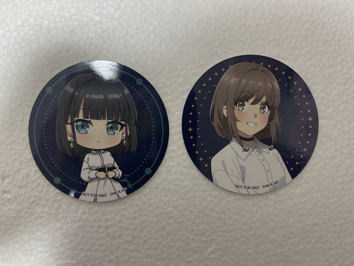 Charasuke221's tweet photo. 【交換】「青春ブタ野郎」シリーズ　コラボカフェ　特典コースター

譲：赤城郁実、梓川 花楓　かえで

求：同種牧之原翔子

検索からでもお気軽にお声掛けください！ https://t.co/Rqsm0PhFiV