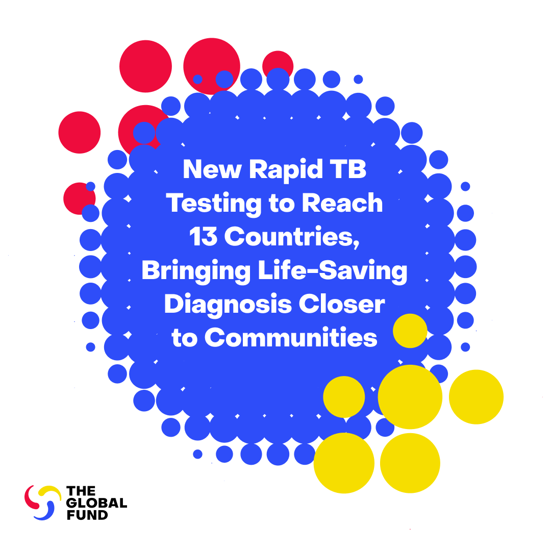 GlobalFund's tweet photo. Great news: A major step forward in the fight against TB, the world’s deadliest infectious disease: 13 countries are preparing to roll out new near‑point‑of‑care (NPOC) tests, supported by @CIFFchild, @AurumInstitute and the @GlobalFund.  

“NPOC molecular testing can transform how countries detect and treat TB – bringing accurate diagnosis closer to communities and closing the diagnostic gap that has slowed progress for too long.” @PeterASands 

Learn more: https://t.co/hkAhjNmd8M