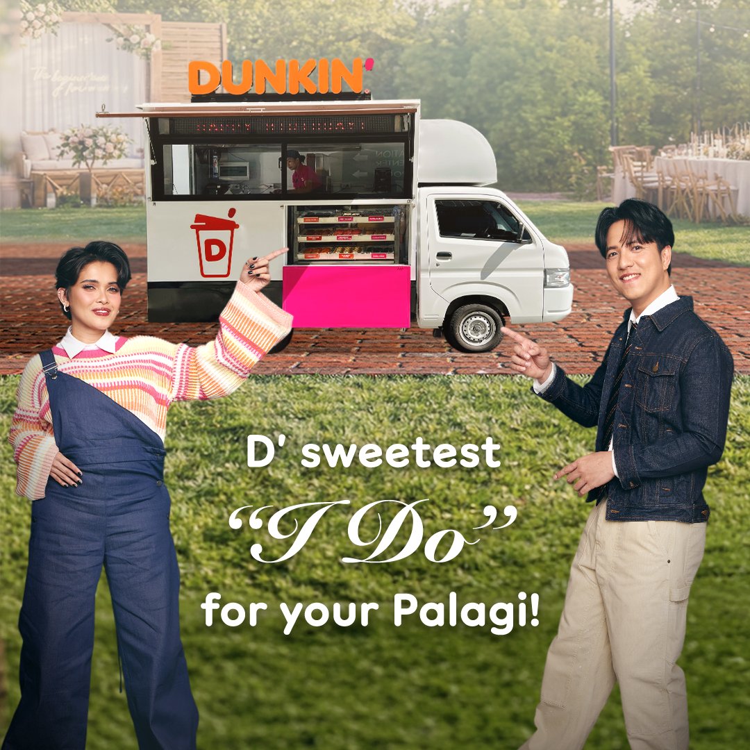 dunkinph's tweet photo. From “I do” to happily ever after, make your big day even more memorable with #DunkinPHFoodTruck 💍🍩 #DunkinPH #TJxKZ_DunkinPH #Palagi

For reservation, you may visit: https://t.co/lf5Vp8nwJC https://t.co/ZKWI3yWaVE