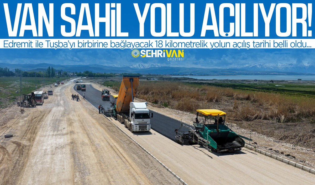 sehrivanhaber's tweet photo. VAN SAHİL YOLUNA SON RÖTUŞLAR!
İki ilçeyi birbirine bağlayacak 18 kilometrelik yolun açılış tarihi belli oldu…

https://t.co/REe2GGp5Jq https://t.co/9jaFtR8RvW