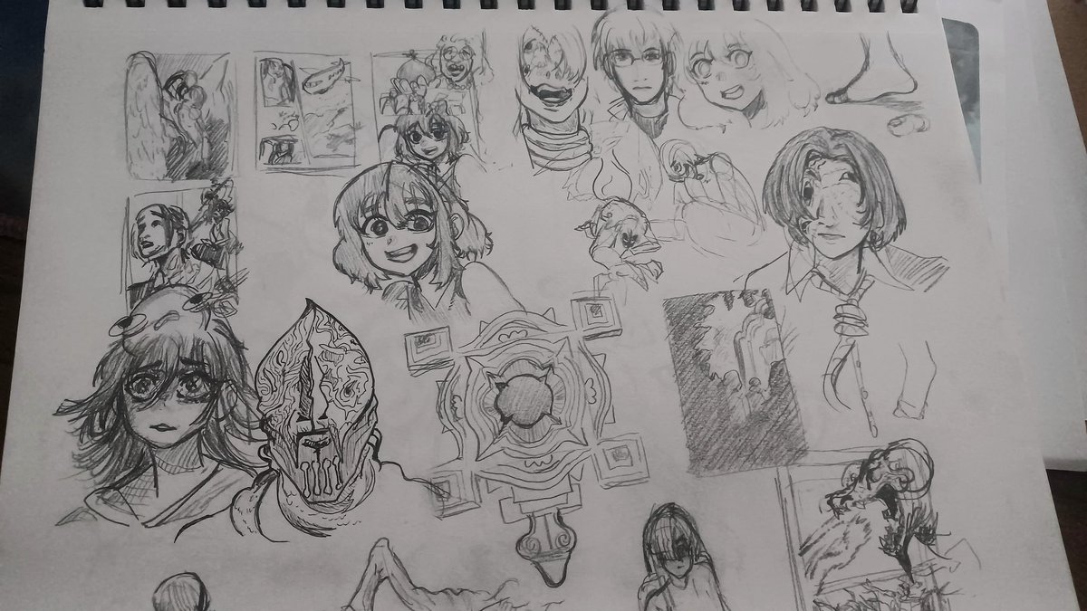 TurnipMangoMilk's tweet photo. 1st one is Manga panel redraws and some random sketches https://t.co/BSZRTlQ70N
