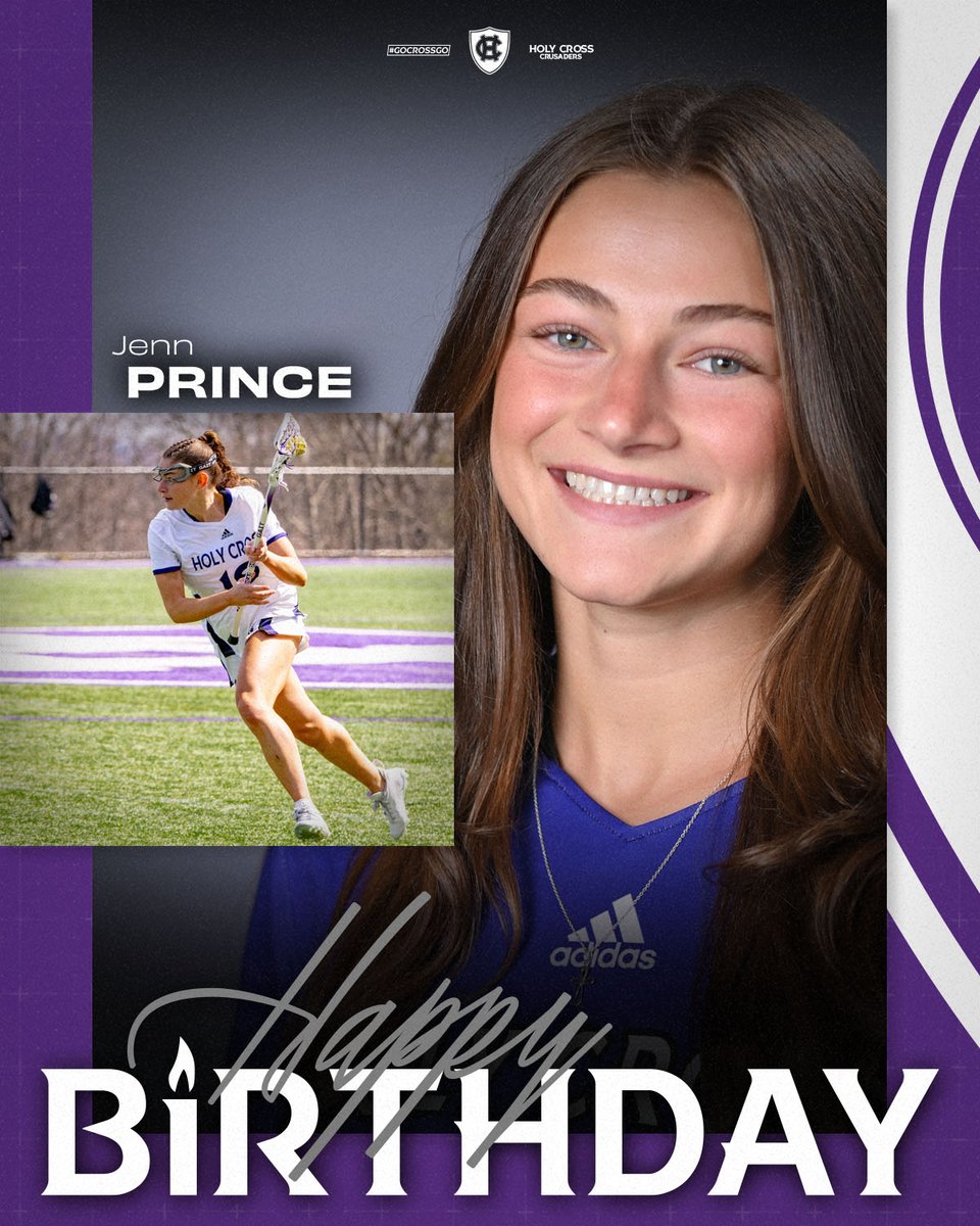 HCrossWLAX's tweet photo. Sending Happy Birthday wishes to Jenn Prince! 🎂🥳

#GoCrossGo https://t.co/9iFDXLjo2W