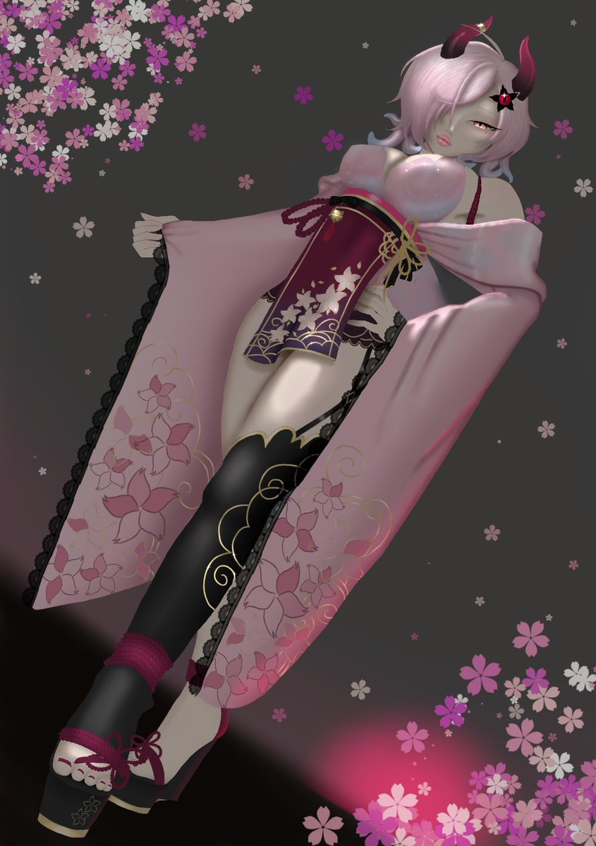 Alice_agness's tweet photo. 🌸 A demon beneath the cherry blossoms. 🌸

Soft petals, quiet elegance, and a touch of fantasy. ✨🩷

#digitalart #animeart #fantasyart #ocart #sakura #illustrationㅤ https://t.co/p2hCCf1ntO