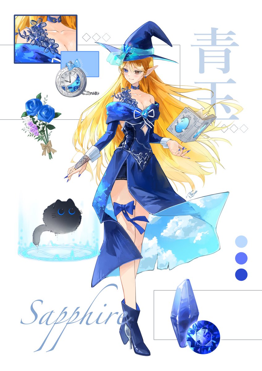 pan_to_honey's tweet photo. サファイアの魔女💙💎🪄 https://t.co/qenKZwSut6