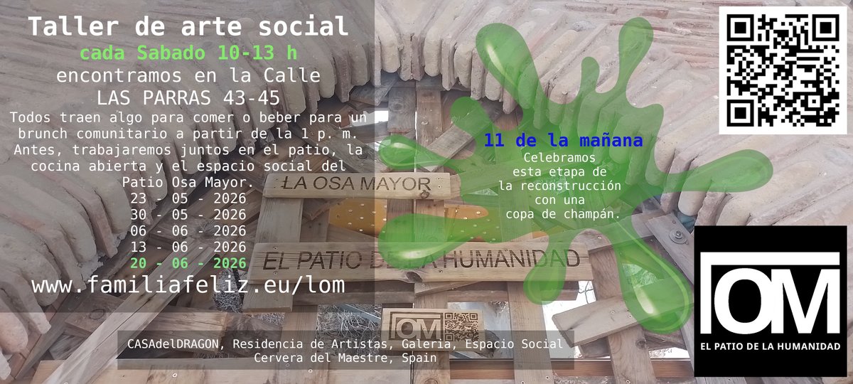 artsurprise's tweet photo. everybody with interest in culture and art and nearby 12578 cervera del maestre (castellon/spain) is welcome... add your comment if you want to come... and share please.

#spain #castellon #cerveradelmaestre #lom #laosamayor #casadeldragon #art #socialart https://t.co/dsLKWoia6G