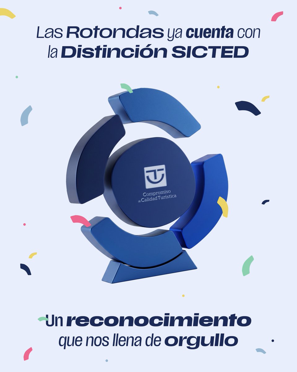 CC_Las_Rotondas's tweet photo. ¡Estamos de enhorabuena! 🎉

El Centro Comercial Las Rotondas ha recibido la Distinción SICTED, convirtiéndonos en el primer centro comercial de la provincia de Las Palmas en obtener este reconocimiento. https://t.co/ACAJvES7iW