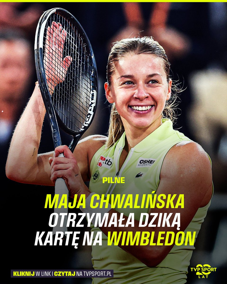 sport_tvppl's tweet photo. ‼️ 𝐌𝐚𝐣𝐚 𝐂𝐡𝐰𝐚𝐥𝐢𝐧́𝐬𝐤𝐚 𝐳𝐚𝐠𝐫𝐚 𝐰 𝐖𝐢𝐦𝐛𝐥𝐞𝐝𝐨𝐧𝐢𝐞 ‼️ https://t.co/xcVEv55B7o
