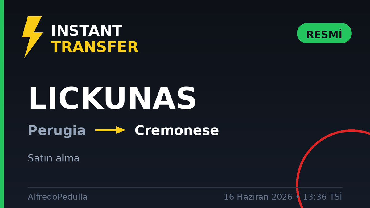 transferhere's tweet photo. 🚨 🇮🇹 Cremonese, Perugia'dan Lickunas'ı satın aldı ✍️💰 — AlfredoPedulla

#transfer #Cremonese #Perugia https://t.co/08evfJp2vo