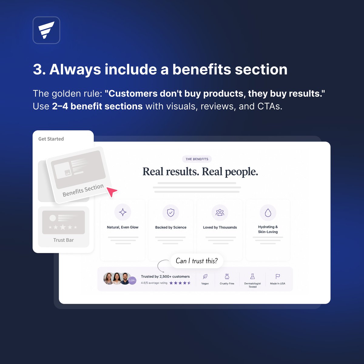 gempages's tweet photo. 3. Always include a benefit section https://t.co/ow9tQG6jiT