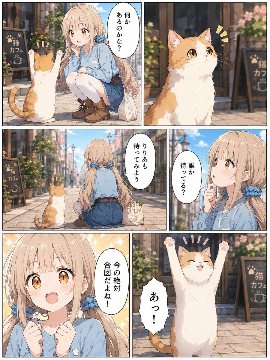 uisakiriria's tweet photo. にゃーっ！🐾✨

猫店長が突然のばんざい⁉️

その理由は❓️

#ういさきりりあの日常 
(1/2) https://t.co/ZfTDRU6wer