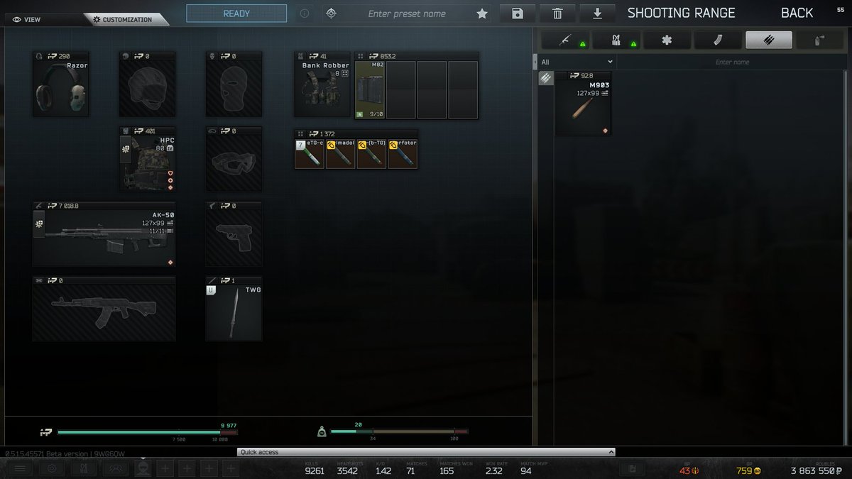 P7RUfps's tweet photo. おはよう　AK-50
#escapefromtarkov https://t.co/vhZa1BRMUE