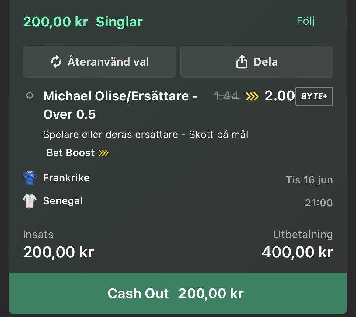 _AffeZz's tweet photo. Guldboostarna har suttit 3/3 än så länge. Olise Ö 0,5 skott på mål testas ikväll🤩 - Bet 365. https://t.co/uOpA4Rr6ZI
