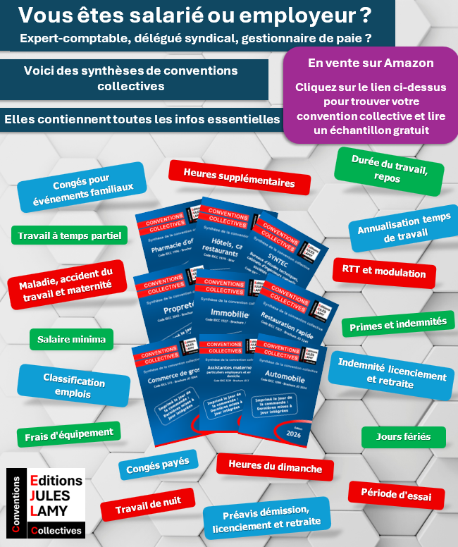 Ed_JulesLamy's tweet photo. Trouvez   votre convention collective :   https://t.co/c0H2FHqS5W
    Vous êtes #salarié, #employeur, expert-comptable, délégué syndical ou   gestionnaire de #paie ? Vous cherchez une synthèse claire, simple à lire et à   jour de votre #conventioncollective ? https://t.co/wnkLqpnAlp