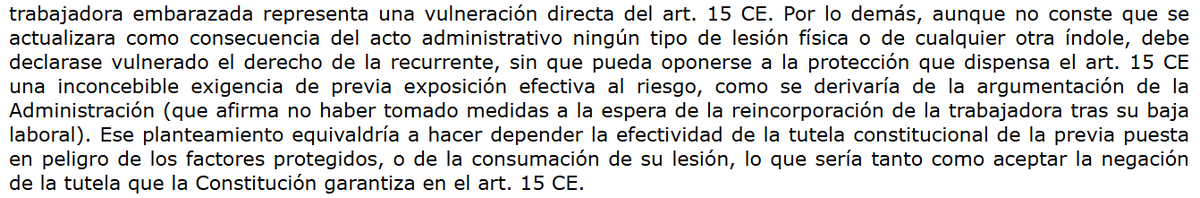 humanizasanidad's tweet photo. ⚖️ STC, Sala Primera, 62/2007, de 27 de marzo de 2007. Recurso de amparo 1623-2002. Sobre #vulneración del derecho a la #integridad #física: #asignación de  #actividad #peligrosa a #funcionaria en avanzado estado de #embarazo #omitiendo los #deberes de #prevención de #riesgos #laborales.