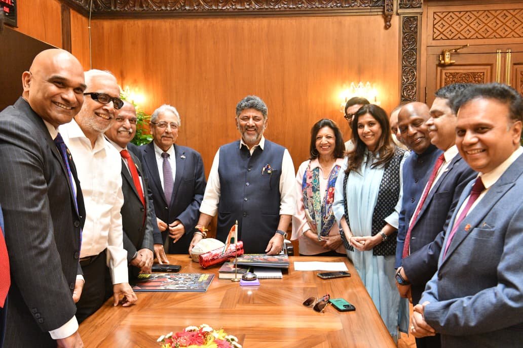 ANI's tweet photo. #WATCH | Bengaluru, Karnataka: After meeting CM DK Shivakumar, Kiran Mazumdar-Shaw, Founder of Biocon and honorary consul of Ireland, says, "Honorary consuls of Bengaluru had a very good meeting with Chief Minister DK Shivakumar. We are all supporting him on all the new initiatives that are required to develop Bangalore into a world-class city. I think every country that we represent is willing to basically support this effort. So, I think that’s the main essence of our conversation. The Chief Minister is very committed to developing not just Bengaluru, but Karnataka, and making it both a world-class city and a leading state in the country. I think he’s doing a lot. Now, I think he’s going to double down and really get things moving. Bangalore needs better infrastructure, including the tunnel road, many elevated highways, corridors. So, I think a lot is going to happen, and of course, he has taken bold measures in garbage and solid waste management. So, I think we should, as citizens, really do our bit to be very civic-minded."