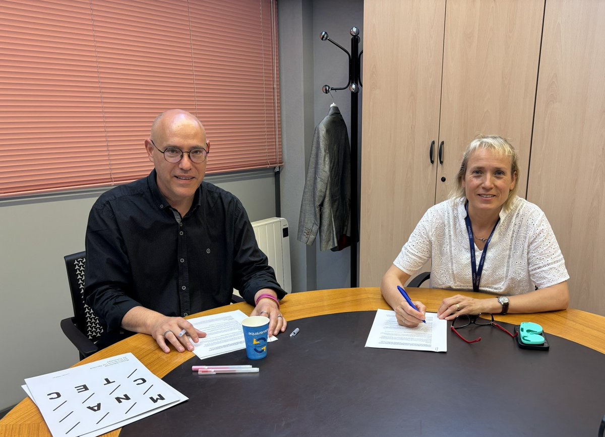 MNACTEC's tweet photo. ✍️​ El MNACTEC i l’Associació de Museus i Espais Singulars Corporatius (MESCO) han signat un protocol d’intencions per reforçar la col·laboració en la preservació, la recerca i la difusió del patrimoni corporatiu i industrial, científic i tècnic.

🔗​ https://t.co/kGZcEj02ln https://t.co/2JguodH2G8