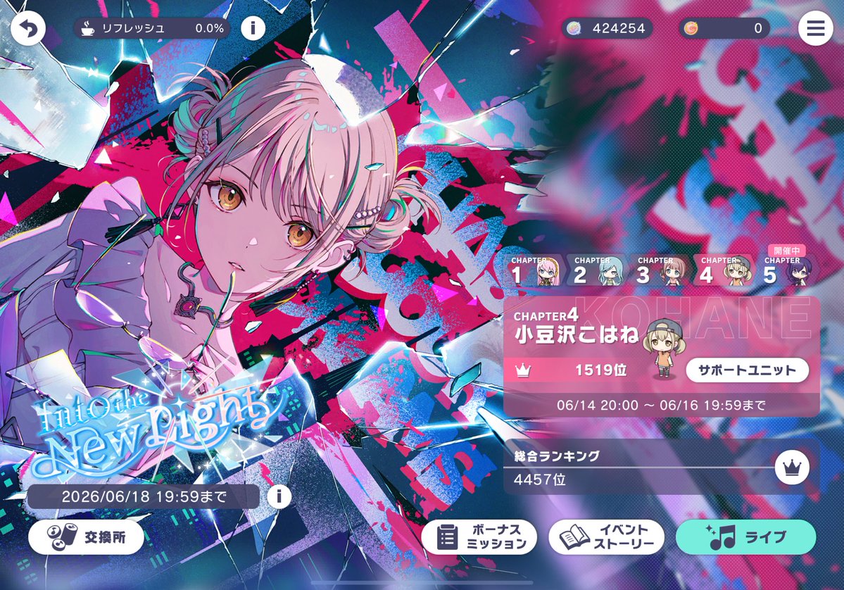 UD_MANMENMI's tweet photo. こはねチャプターお疲れ様でした〜(ヽ´ω`)ﾓﾂｶﾚ
(やり始めるのが遅くて450ポイント分間に合いませんでした()) https://t.co/HAvD6LAFTI