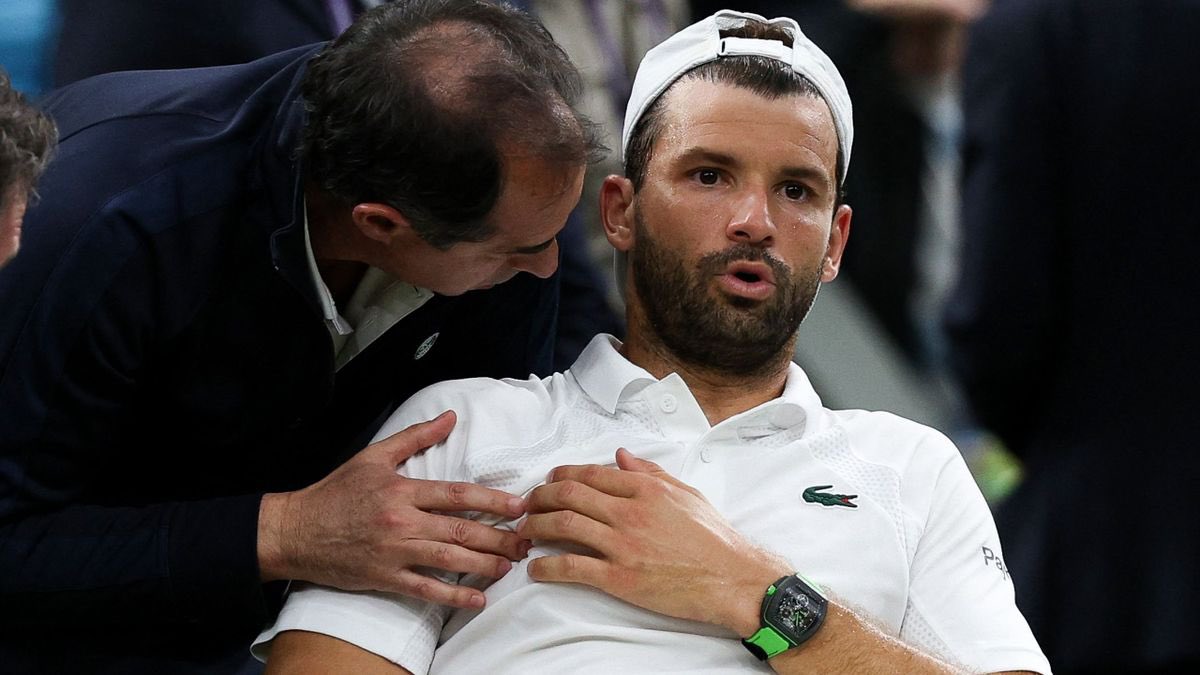 GameSetAndTalk's tweet photo. 🚨 OFFICIEL !!! Blessé l’an dernier à Wimbledon 🇬🇧 face à Jannik Sinner 🇮🇹, Grigor Dimitrov 🇧🇬 reçoit une wild-card pour faire son retour cette saison à Londres !!! 🔙 https://t.co/yyAYNdEwjK