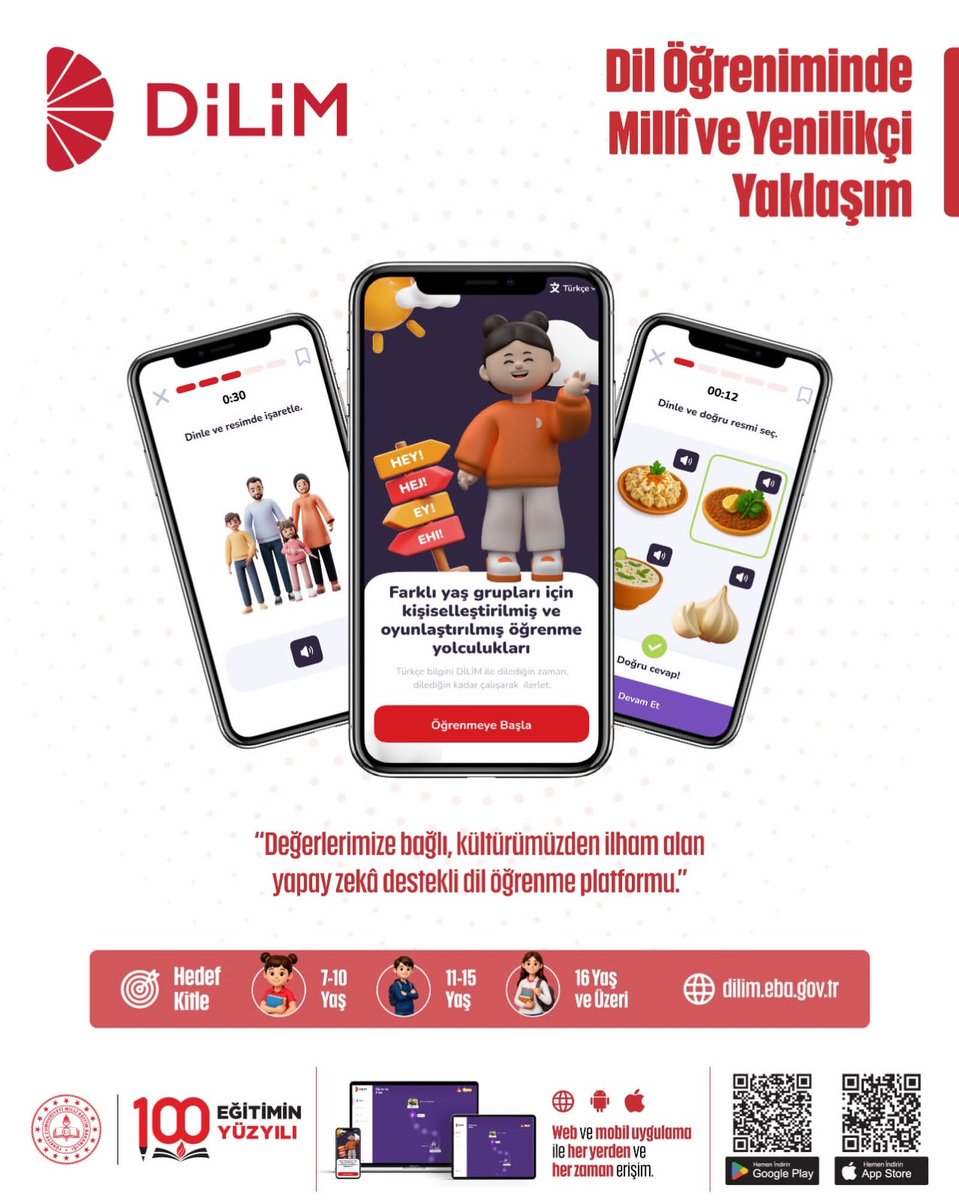 AliDere61's tweet photo. 🗣️ Bir Yabancı Dilin Kurallarını Ezberleyen Değil, Akıcı Biçimde Konuşan Nesiller Dönemi Başlıyor! 🎤🎙️

👍🏼 Ücretsiz yabancı dil öğrenme platformu “DİLİM”in temiz, güvenilir ve kapsayıcı içerikleriyle artık cebinizde, klavyenizde bir lisan, bir insan taşıyacaksınız…🧿

#Dilim https://t.co/eR0rvHhnwM