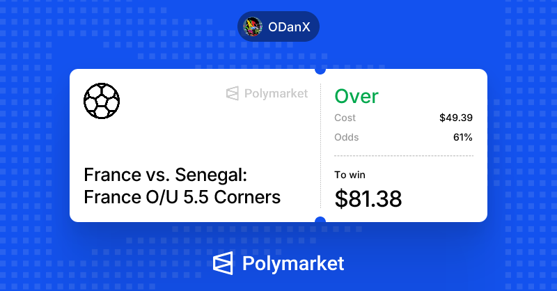 IMenlikovaOG's tweet photo. after yesterday's red day in prediction, i decided to bet a little less

so i chose one combo and one event

Iraq vs Norway (total over 1.5)
France vs Senegal (Fr. win)

--------------------------------------

France vs Segenal (Fr. corner over 5.5)

i will still make predictions, but already the end of these matches