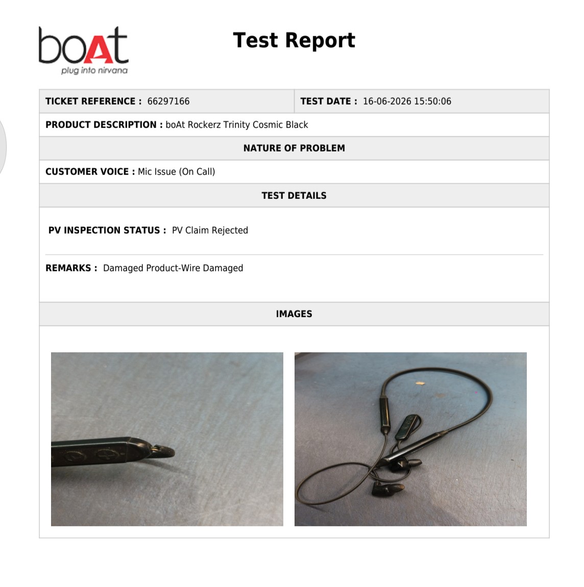 amit22jaiswal's tweet photo. @RockWithboAt  You're attributing physical damage to loose wires, but the earpiece is working. The mice aren't working. If the loose wire were physical damage, the mice would be working, but the earpiece wouldn't be. Please resolve this with proper discretion. https://t.co/G9ulhiHEf8