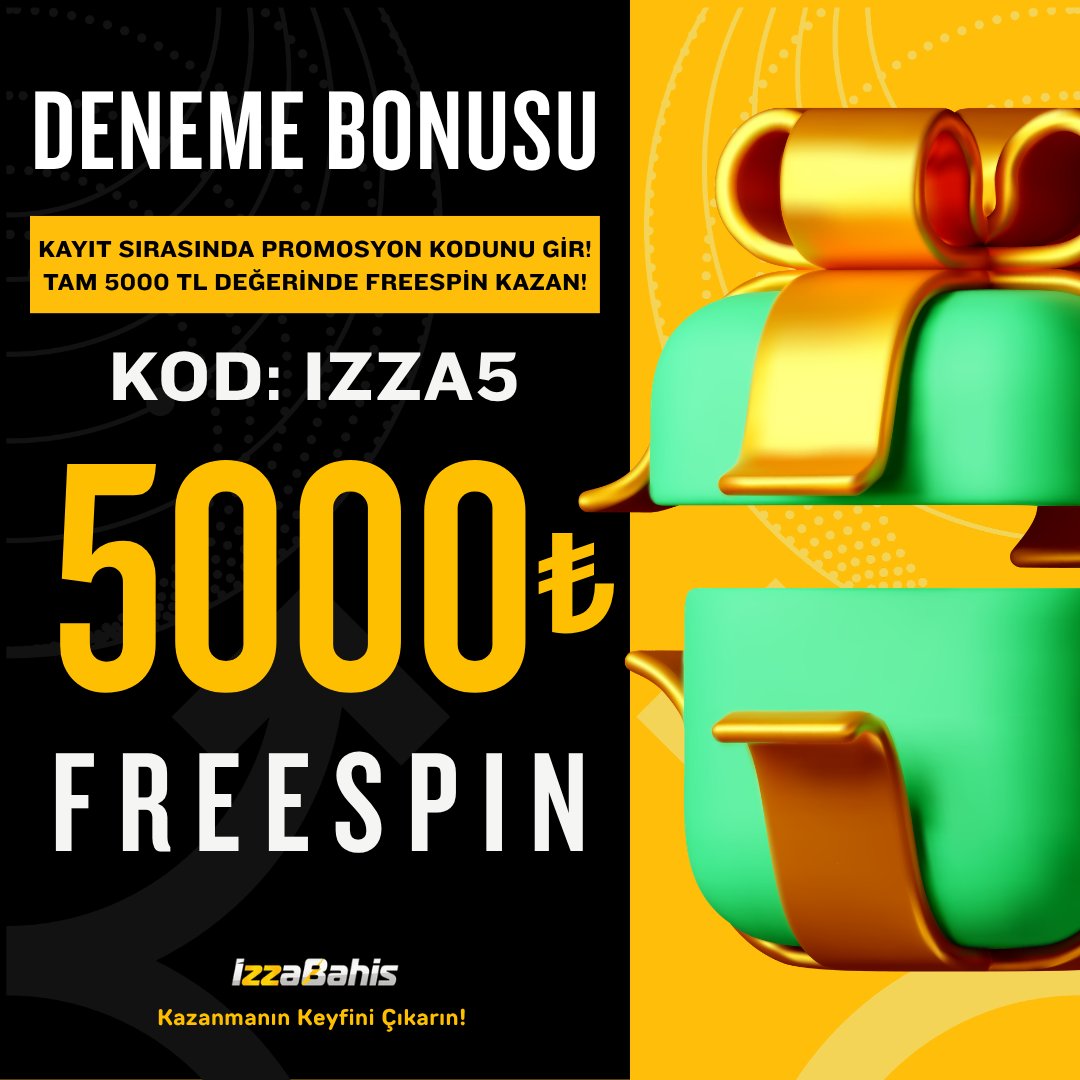 izzabahis's tweet photo. 🔔 5.000 TL Deneme Bonusu !

⭐️ Promokod: IZZA5

⚠️ Sevdiklerinizi İzzabahis'e Davet Etmenin Tam Vakti!

⚡️ İzzabahis’te Kazanmanın Keyfini Çıkarın!

🔗 https://t.co/GBsopmGPe1

#bizimçocuklar #bizimcocuklar https://t.co/MeOs0QYlOg
