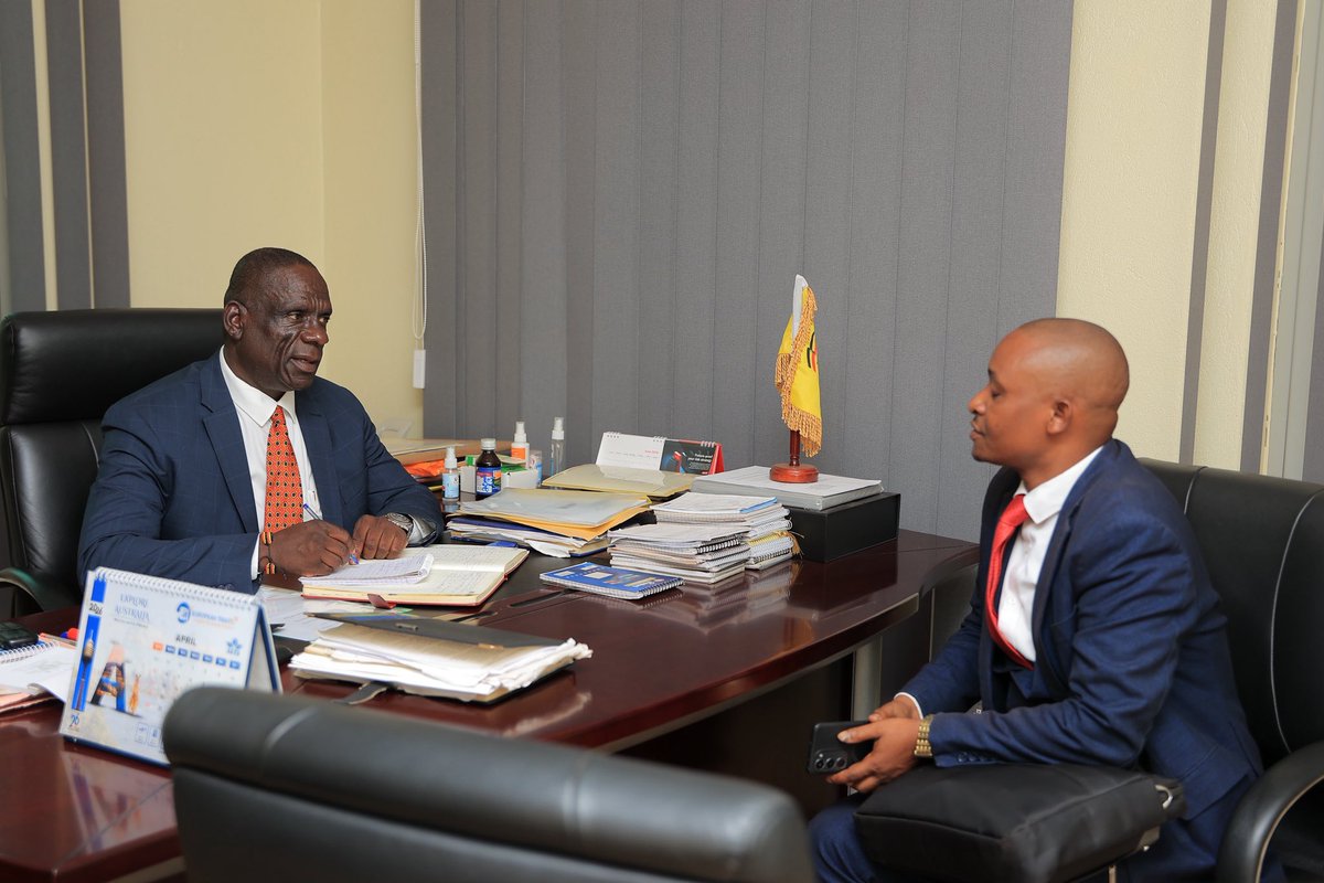 MichealMawanda1's tweet photo. Today I received Rashid Walimbwa, former NUP Parliamentary Aspirant for Mbale City Industrial Division, on a courtesy visit.

He has officially joined PLU and is eager to partner with us in advancing our ideology for a stronger Uganda.

Welcome to the PLU family, Rashid!

@mkainerugaba @DirectoratePlu