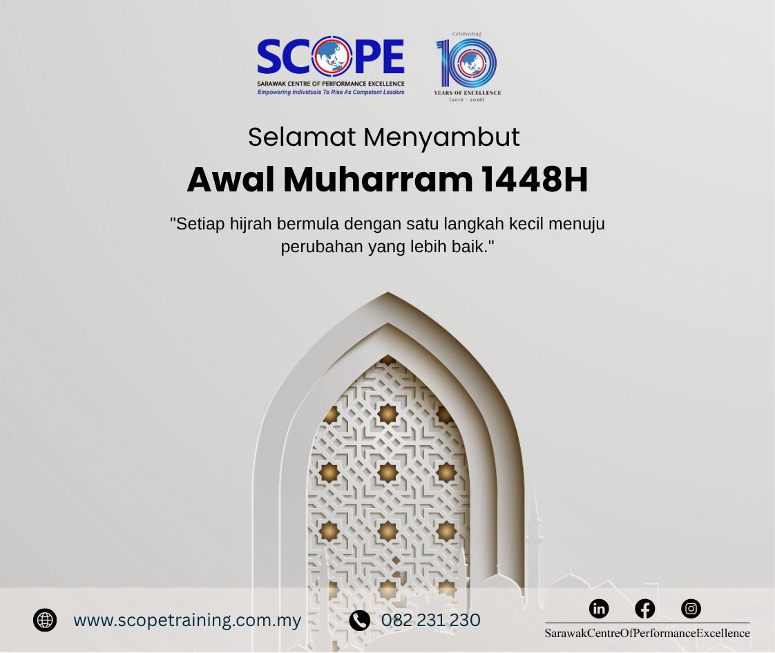 scopekuching's tweet photo. ✨Selamat menyambut Awal Muharram 1448H✨

Semoga tahun hijrah ini membawa keberkatan, ketenangan, dan peluang untuk meningkatkan integriti serta produktiviti kita. 

#scopesarawak
#scopetraining
#trainingkuching
#trainingmiri
#trainingsibu https://t.co/njPrBPnrIL